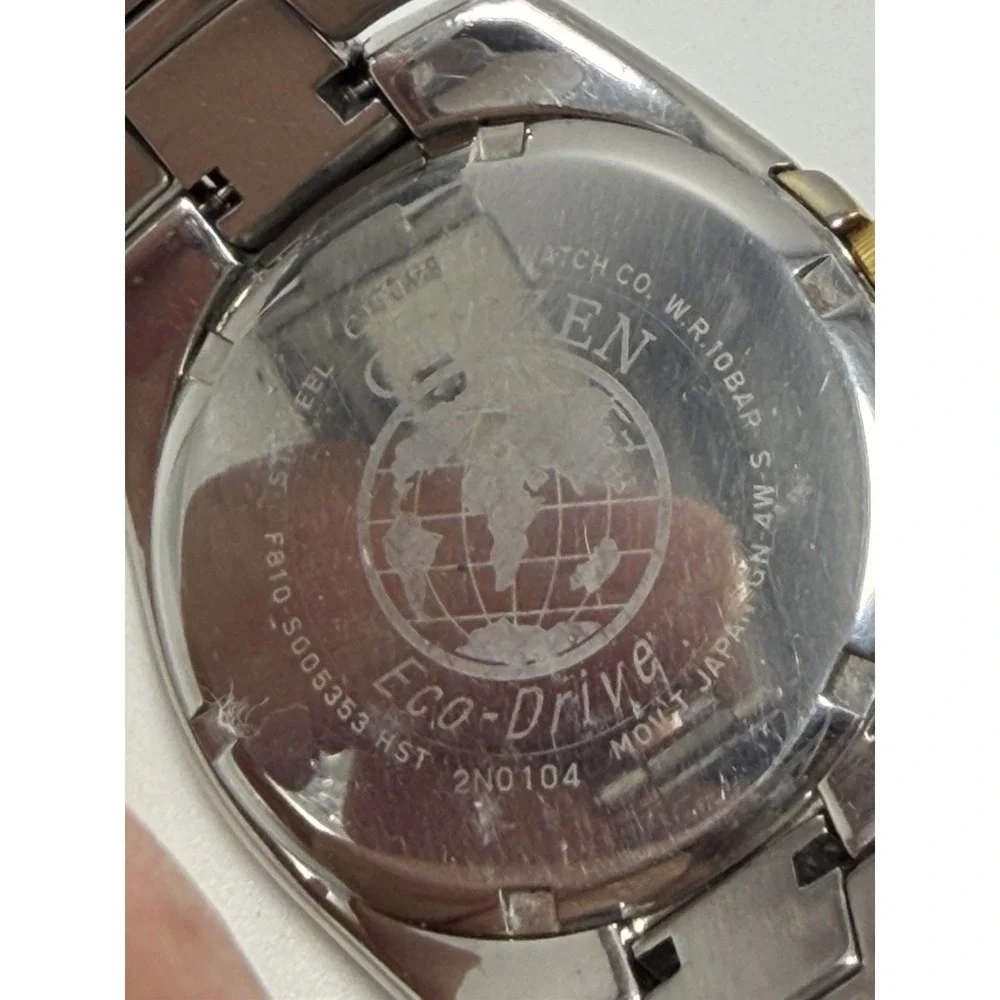 Scratched Citizen Eco-Drive F810-S005353 Working Mens Solar Watch 38MM 7